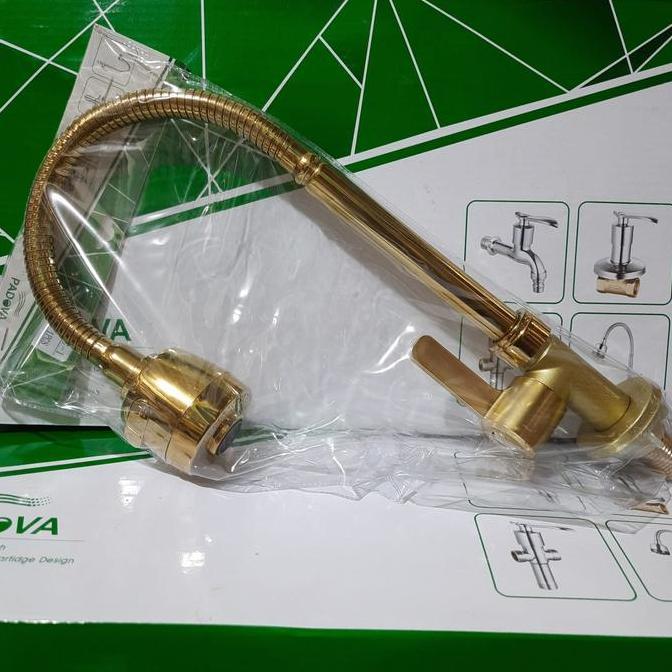READY  Kran sink meja Gold / Kran sink stainless gold