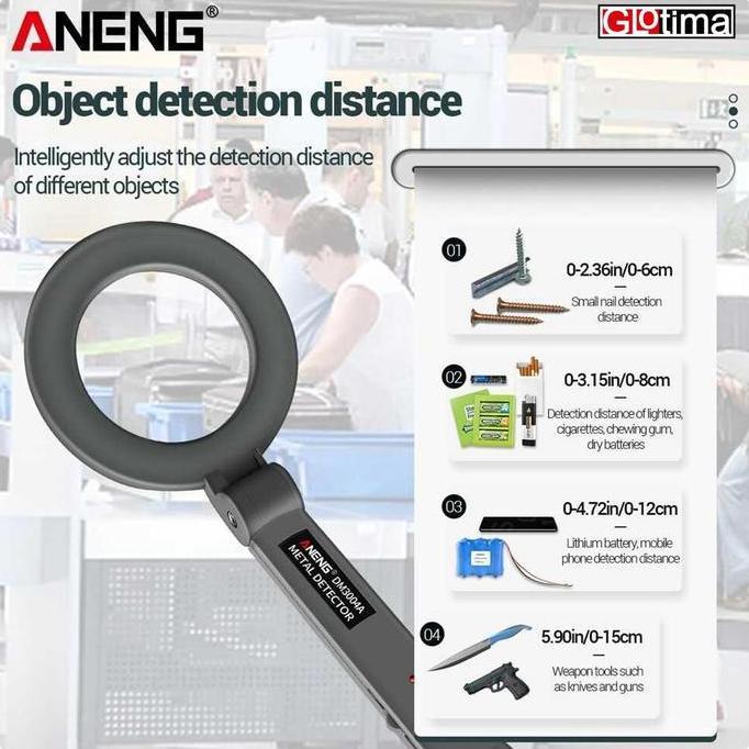 Metal Detector Detektor Alat Deteksi Logam Metal Emas Perak
