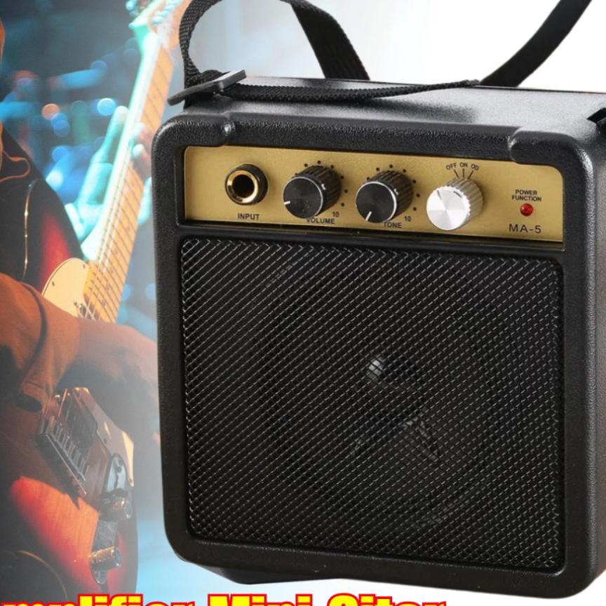 Ts Speaker Amplifier Mini Gitar Elektrik 5W - Ma-5 / Amplifier Gitar Listrik Akustik