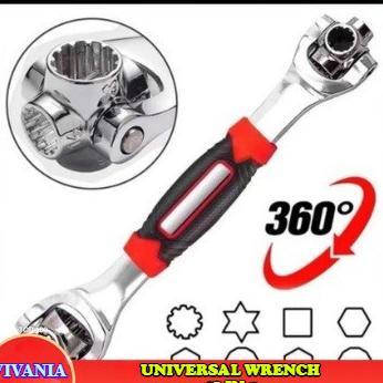 ORIGINAL VIVANIA - D1 UNIVERSAL WRENCH 48 IN 1 KUNCI PAS RING BAUT MUR TIGER WRENCH SET