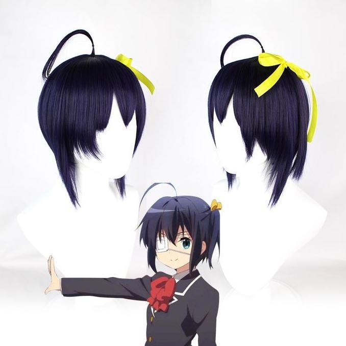 LOL-74 wig takanashi rika chuunibyou rikka rambut palsu cosplay karakter anime murah