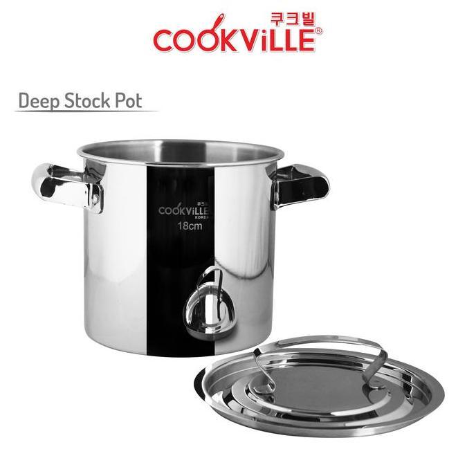 Cookville Deep Stock Pot Stainless Steel