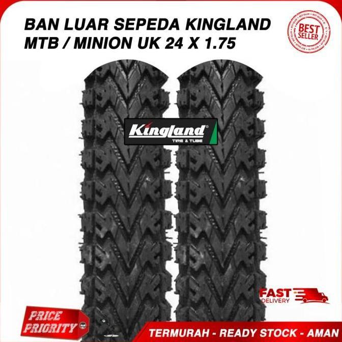 Ban LUAR Sepeda 24 x 1.75 Ban luar 24 x 175 KINGLAND MTB, Minion, mini