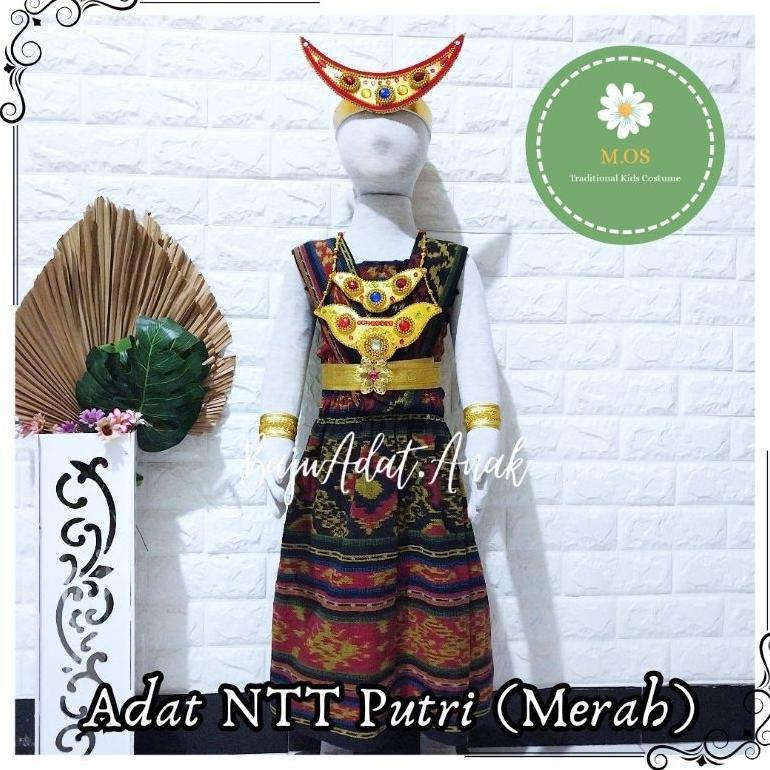 Free Ongkir Baju Adat Ntt Anak | Pakaian Tradisional Ntt Flores Nusa Tenggara Timur | Baju Adat Ntt 