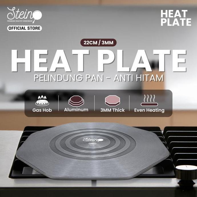 STEIN Heat Plate - Plat Alas Tatakan Panci Anti-Gosong/Hitam pada Panci 22cm