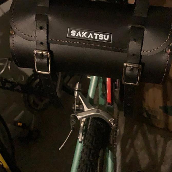 TABUNG MOTOR Sepeda Just Ride / Tas Motor Sepeda Kulit PU Universal