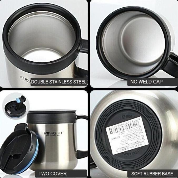 Pinkah Pj-3522-L Tumbler Termos Kopi Coffee Mug Dingin Panas 340Ml