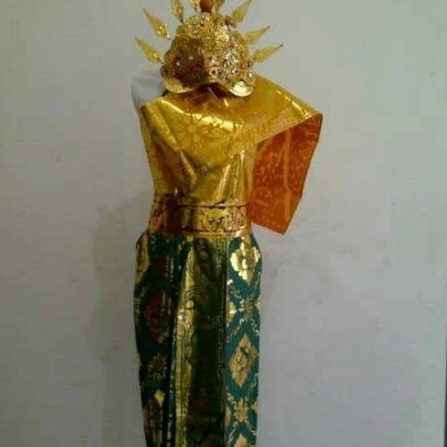 Diskon Baju Adat Bali Mahkota & Rambut Cemara Tk & Sd // Baju Adat Anak Bali