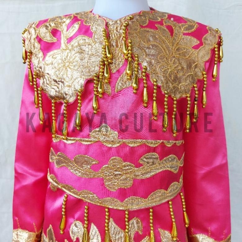 Diskon Baju Adat Minang Bordir Anak Perempuan Tk - Baju Tari Bordir Adat Minang Tk - Baju Karnaval A