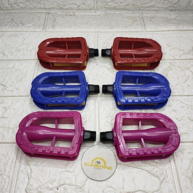 Ready Pedal As Besar Sepeda Anak 12 16 18 MICHEL 9/16 PVC Untuk Crank Gir Tengah As BB Kotak Dan As 