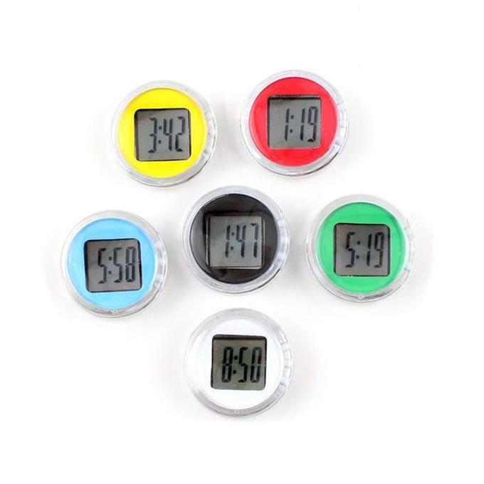 Jam Motor Digital Tempel Sepeda Motor / Time Watch Mini Anti Air