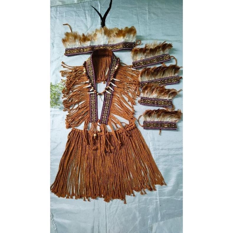 Best Seller Baju Adat Papua Anak Laki-Laki Tk Katun Aksesoris