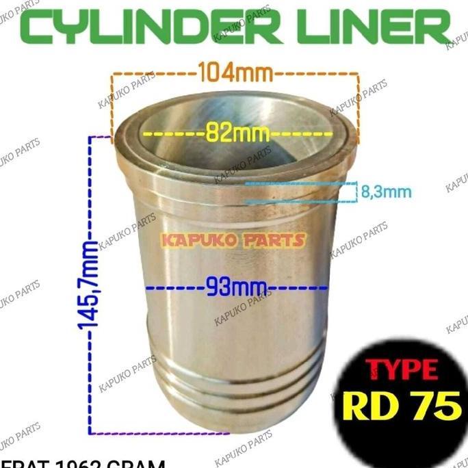 RD75 CYLINDER LINER BORING 82MM UNTUK MESIN DIESEL KUBOTA