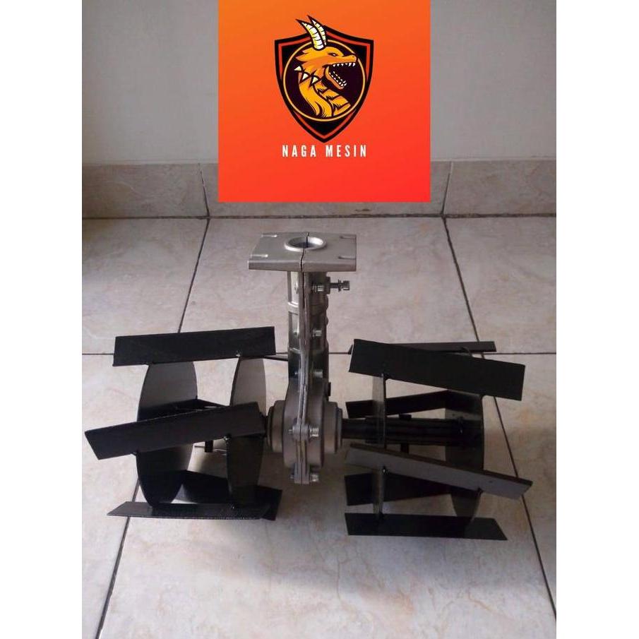 Head Tiller Gearbox Weeder Roda Bajak Penyiang Gulma AS SEGI EMPAT