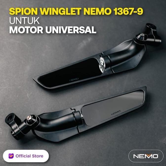 NEW SPION NEMO GMA TYPE WINGLET KACA CEMBUNG XMAX NMAX AEROX LEXI PCX ADV DLL UNIVERSAL MOTOR Access