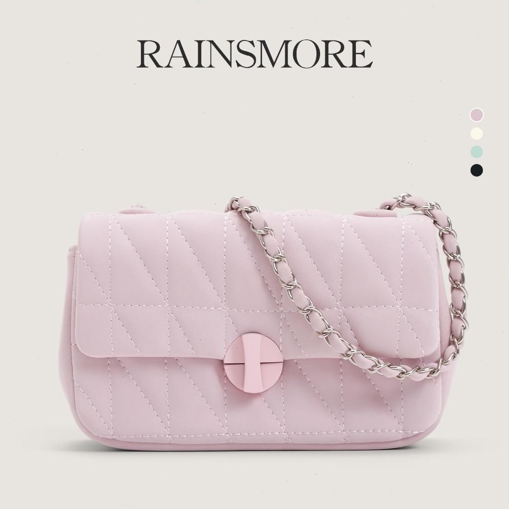 Murah Warna Hijau Ready Stok ,Rainsmore Tas Wanita Mewah - Kotak Kecil Rantai, Model Baru Bisa Selem