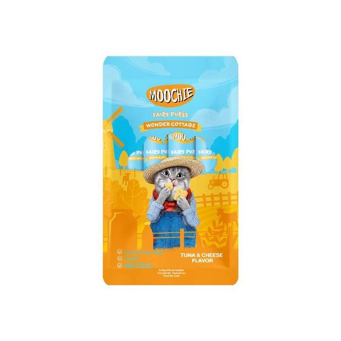 Moochie Fairy Puree 5pcs - Tuna & Cheese Flavor for Cat (Churu)