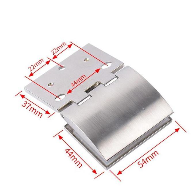BLAZONE 90 Derajat Engsel Kaca Side Hinge Untuk Showcase Samping Dan Glass Cabinet Pintu Lemari Kaca
