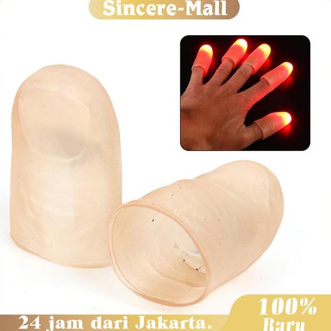 XIMVHE Alat Sulap Jempol Menyala Sulap Thumb Tip Untuk Sulap Panggung Stage