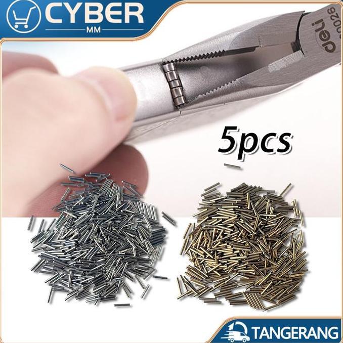 CHONELIO 5PCS Pin Engsel Zippo Brass Kuningan & White Copper Sparepart Korek Api Kualitas Tinggi Pin