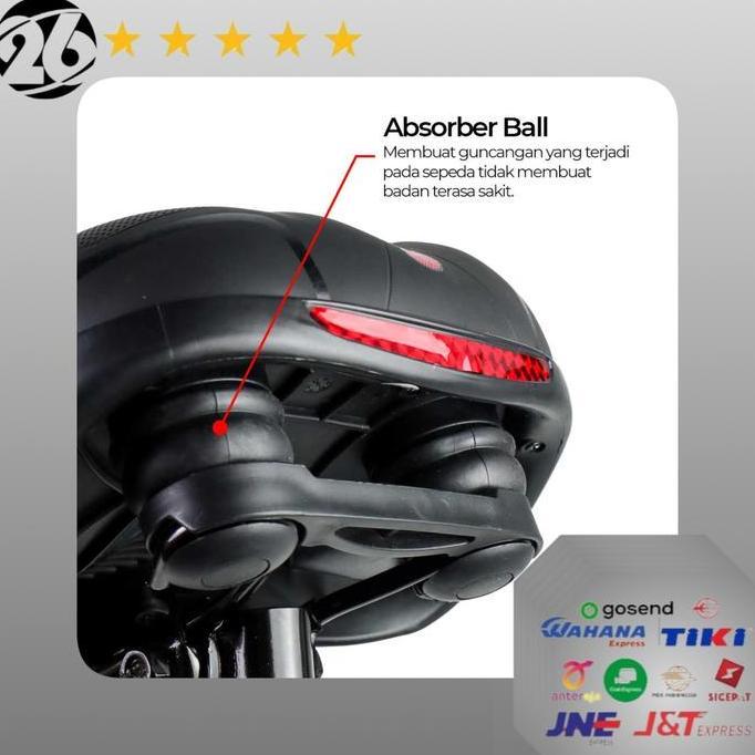 Sadel Sepeda Super Empuk Kursi Jok Mtb Universal Saddle Handle Bike