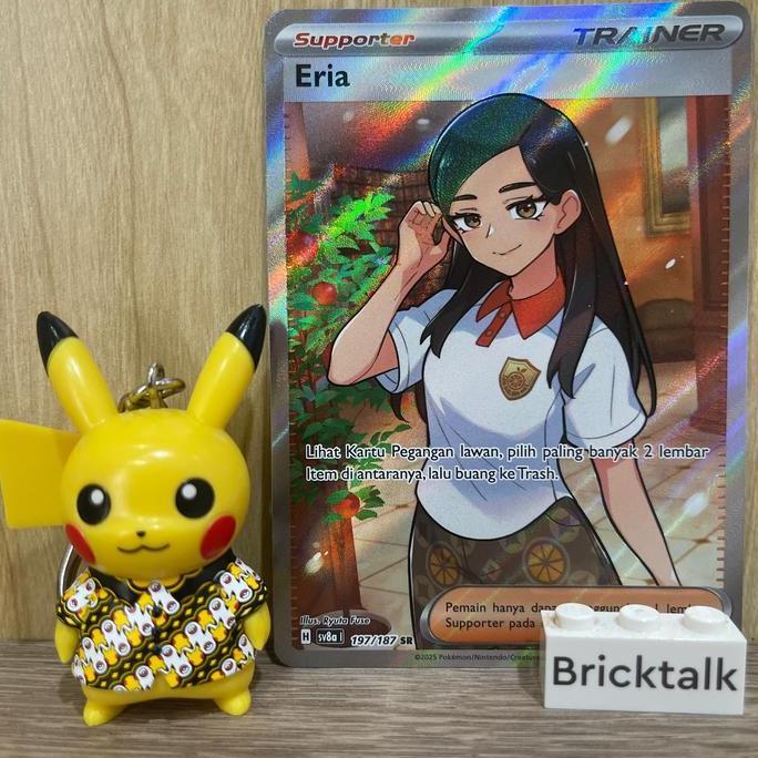 Eria sv8a SR 197/187 Scarlet & Violet Terastal Festival Kartu Pokemon TCG Original