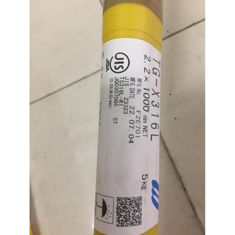 KAWAT LAS KOBE TIG FLUX CORE TGX 316L - AWS R316LT1-5 - 2.2MM PER 5KG