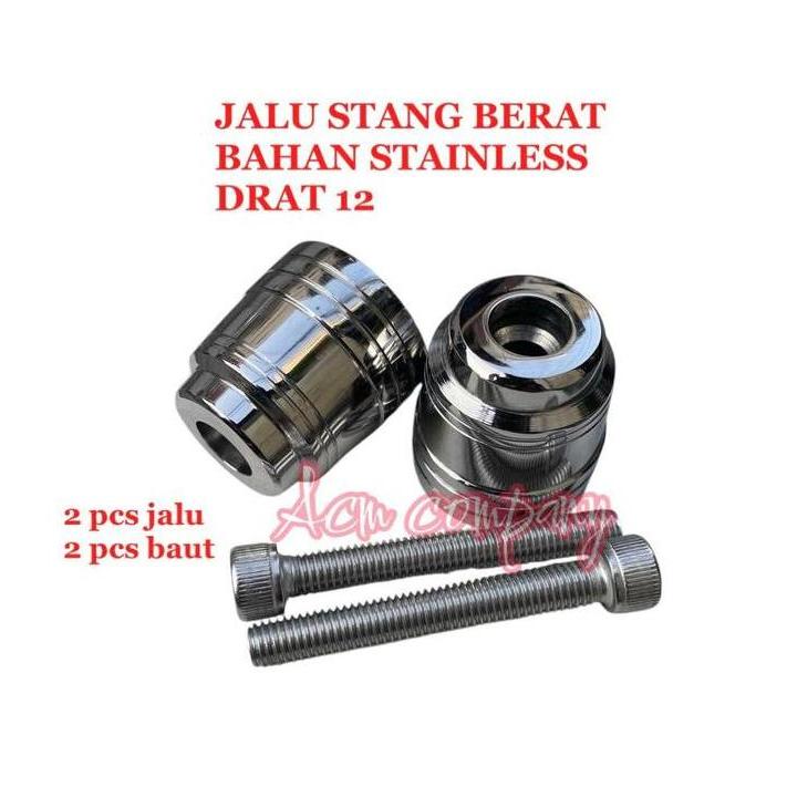 Jalu stang ninja r ninja rr ninja 250 ninja 250 karbu drat 12 stenlis bandul stang stenlis KAWASAKI 