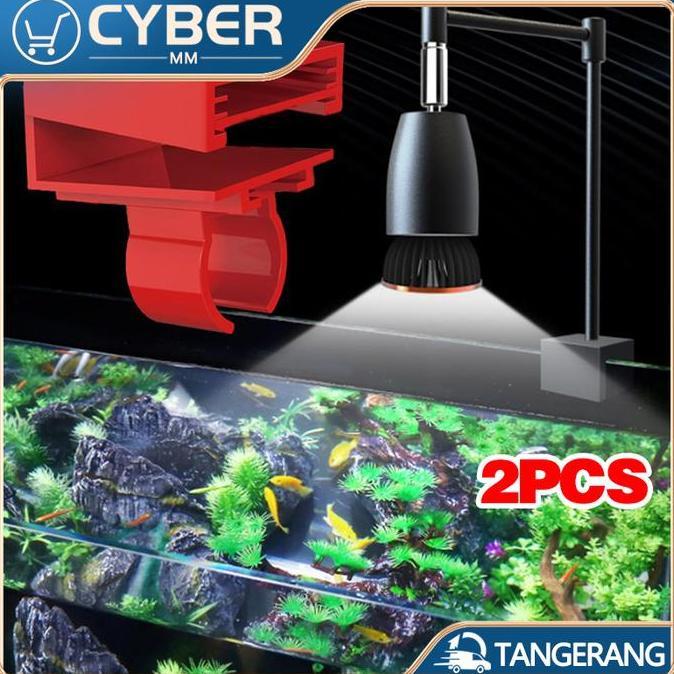 DEFAECO Klem Penjepit Lampu Led T4/T5/T8 Untuk Akuarium Ikan