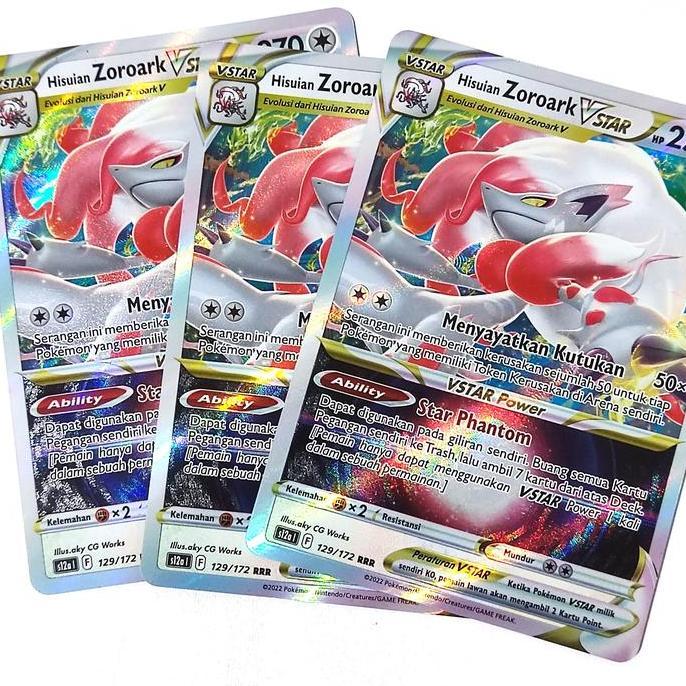 Hisuian Zoroark VSTAR RRR 129/172 S12a - Kartu Pokemon Indonesia