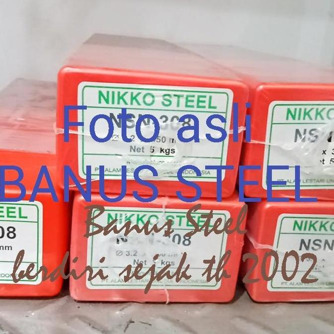 Kawat las stainless 2,6 mm Nikko Steel NSN 308 kawat las cantum per KG