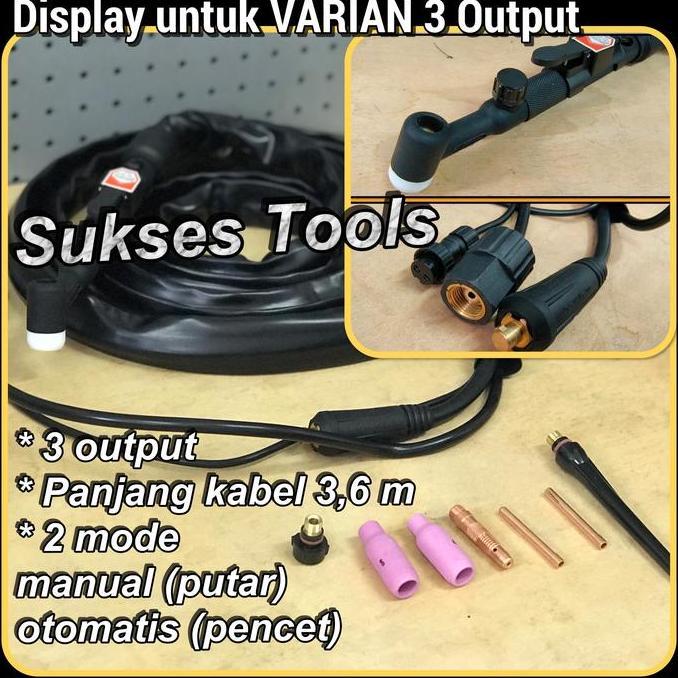 Stang Las Argon Tang Las Argon Puter Pencet Tig Torch Manual Otomatis