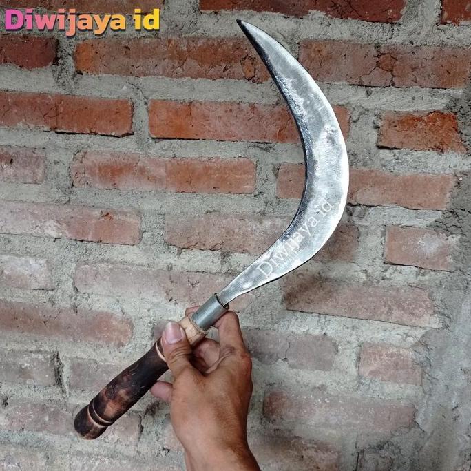 Bar.Roby - Sabit Celurit Baja Putih Madura Super Tajam - Arit Rumput Dan Ranting