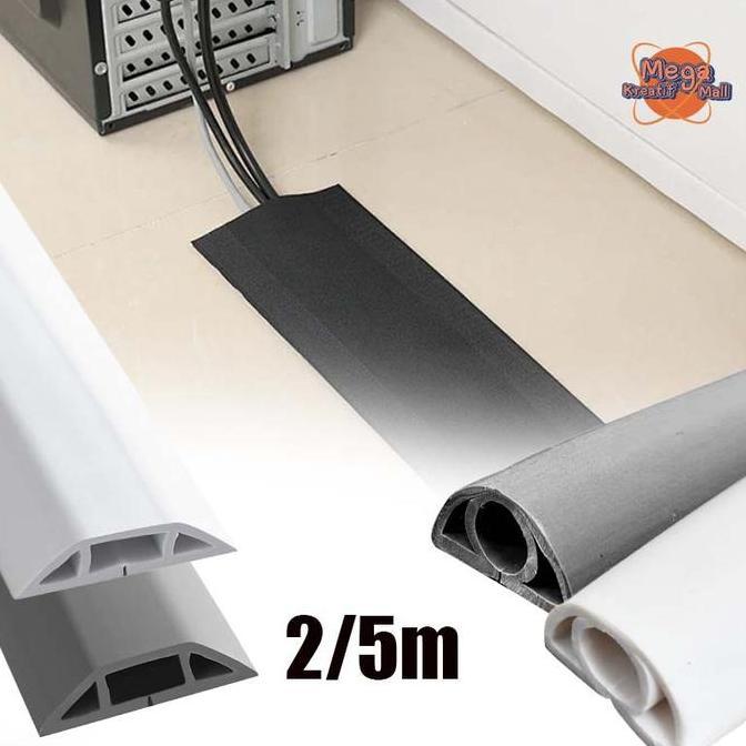 Cover Penutup  Pvc  kabel Protector Dinding Kabel cover penutup Sarung Kabel 1m Cover Kabel Dinding 