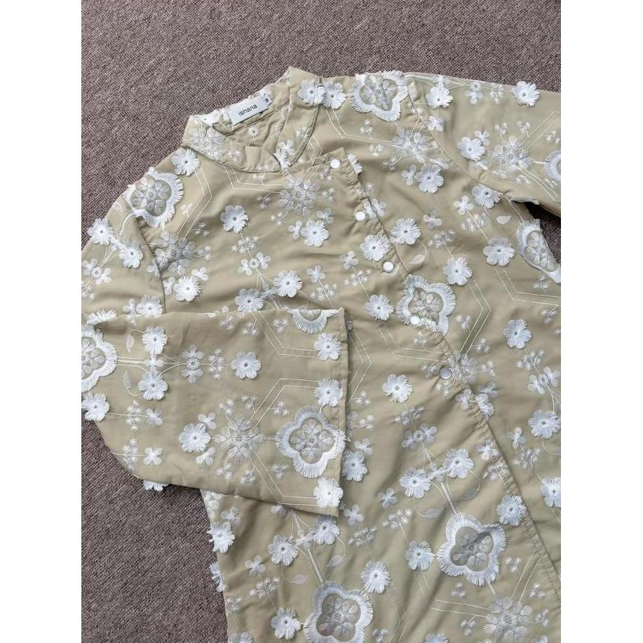 Termurah / Hot Sale Sakura Tunik Lebaran Katun Bordir