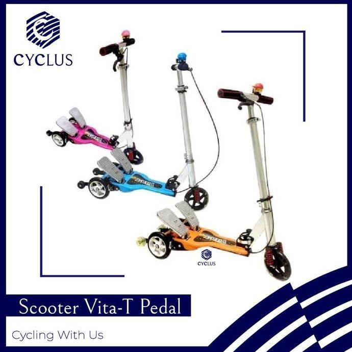 TERLARIS SKUTER INJAK / SCOOTER INJAK VITA-T SCOOTER ANAK DUAL PEDAL O