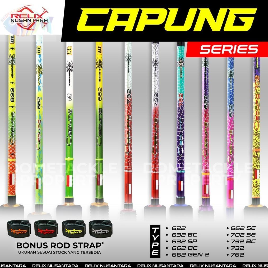 Capung Relix Nusantara Joran Pancing Rod UL ULtralight Spinning Baitcasting Gen 2 SE 662 632 662 702