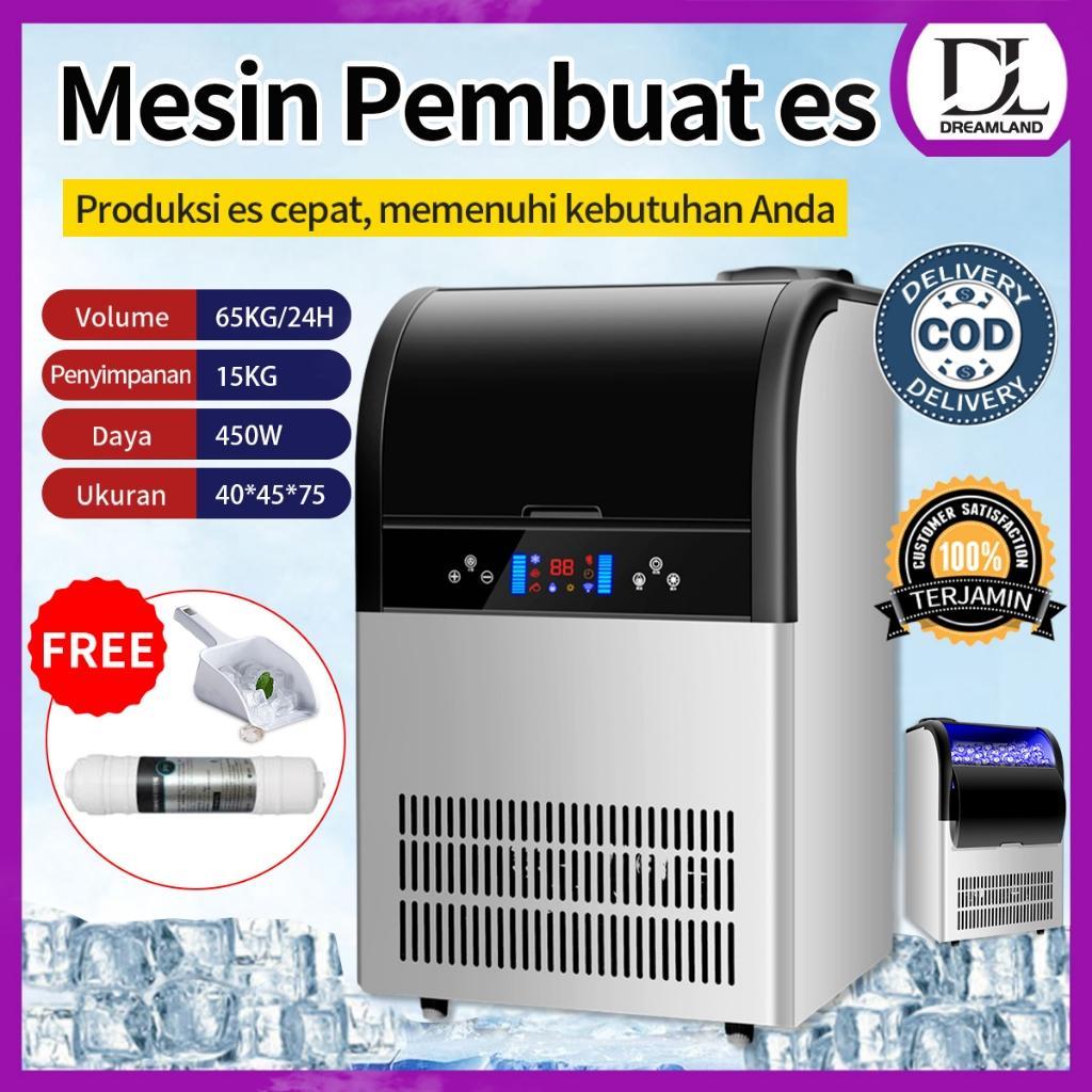 Ice Maker 65Kg Hari Membuat Es Cepat Mesin Pembuat Es Batu Kristal
