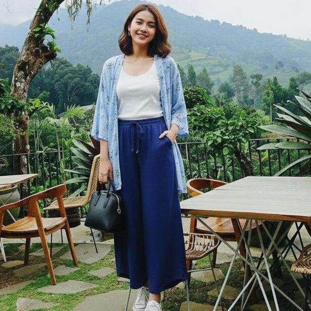 Cardigan Kimono Oversize Batik, Outer Kimono Cardigan Wanita Katun Kardigan Kantor Lembut Rayon Baju