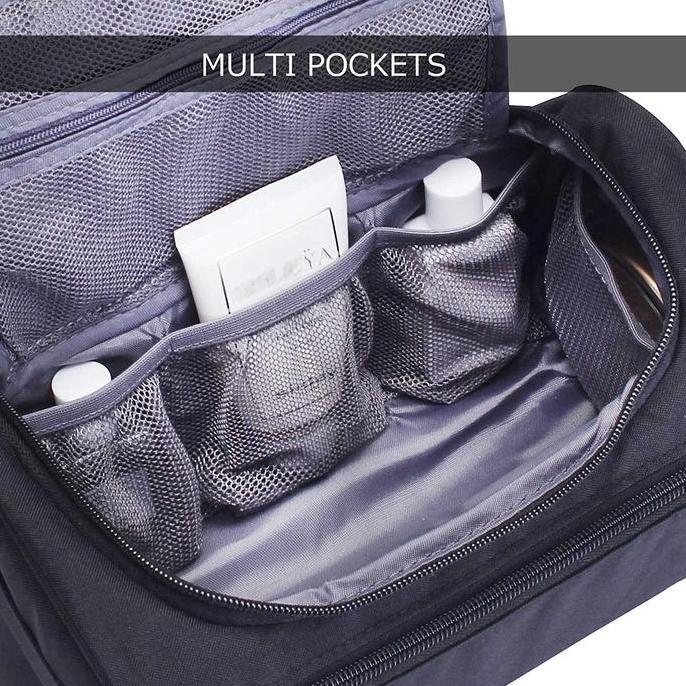 Tas Peralatan Mandi Pria Dengan Gantungan - Tas Mandi Pria - Tas Travel Pria - Organizer Peralatan M