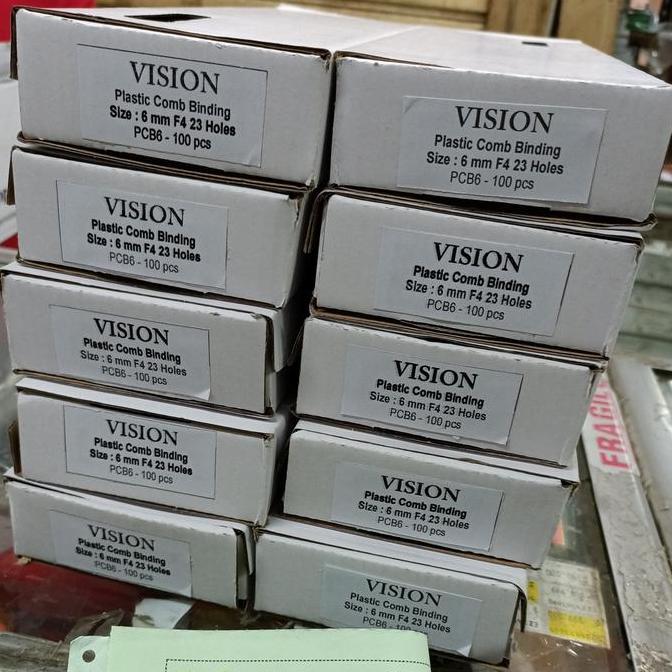 Flestrik- Spiral Plastik Jilid 1/4 Inch 6Mm Folio 23 Lubang Ring Jilid Plastik