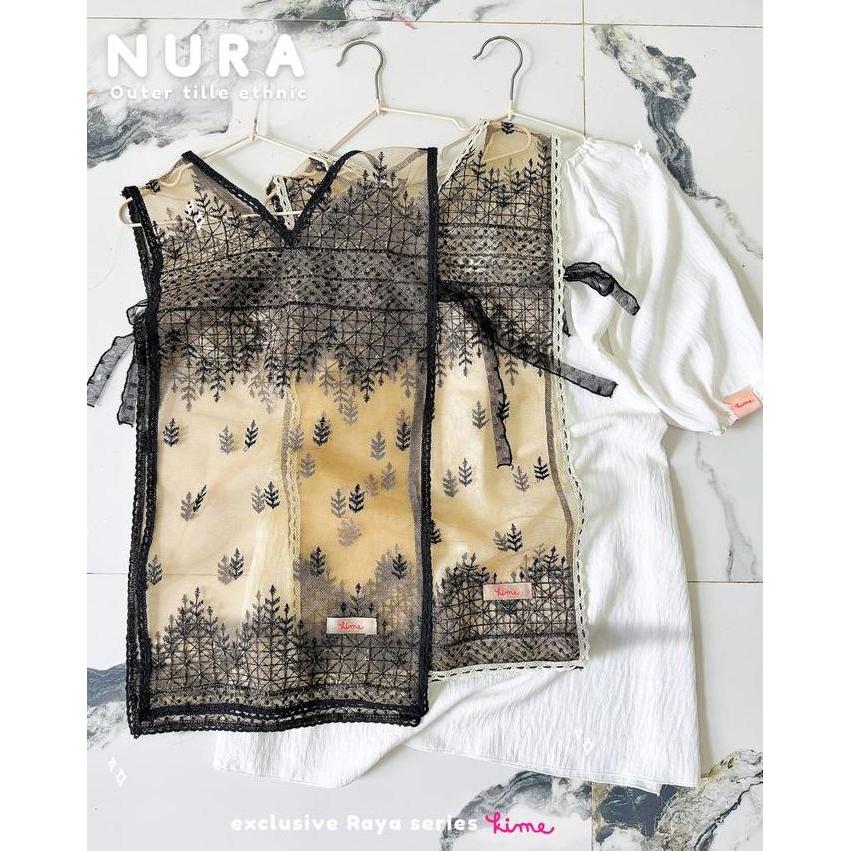 KIMEHIJAB Outer anak tile Ethnic Outer Brokat anak NURA