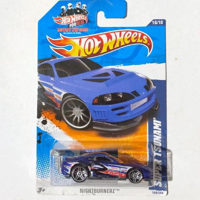 Hotwheels Hot Wheels Super Tsunami biru 2011 Nightburnerz rare