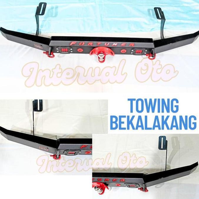 Towing Bumper Belakang Mobil Fortuner 2012-2015 Tanduk Towing Custom Emboss Terbaru