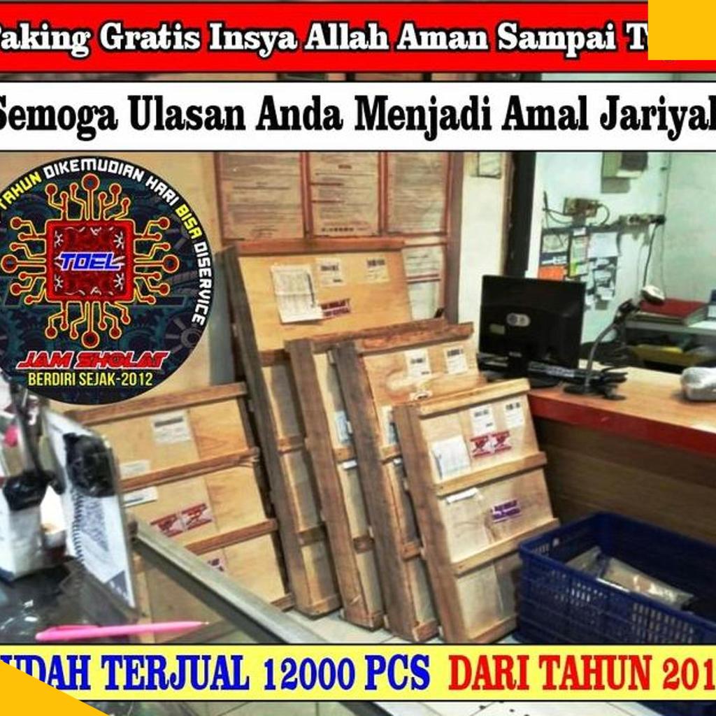 Jam Digital Masjid Jadwal Sholat Seting Wifi Hp Android 40 X 100
