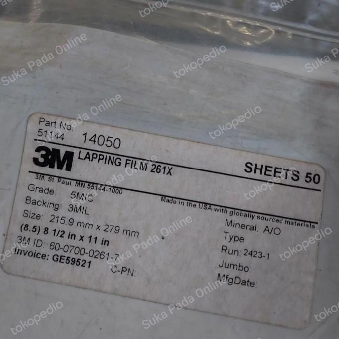 Amplas 3M Lapping Film Grit 6000 10000 Original USA
