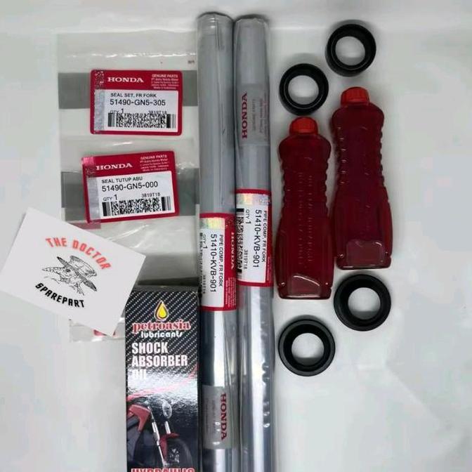 Paket As Shock Depan Buat Motor Honda Beat Karbu, Vario Karbu, Spacy Karbu, Scoopy Karbu, Vario 110,