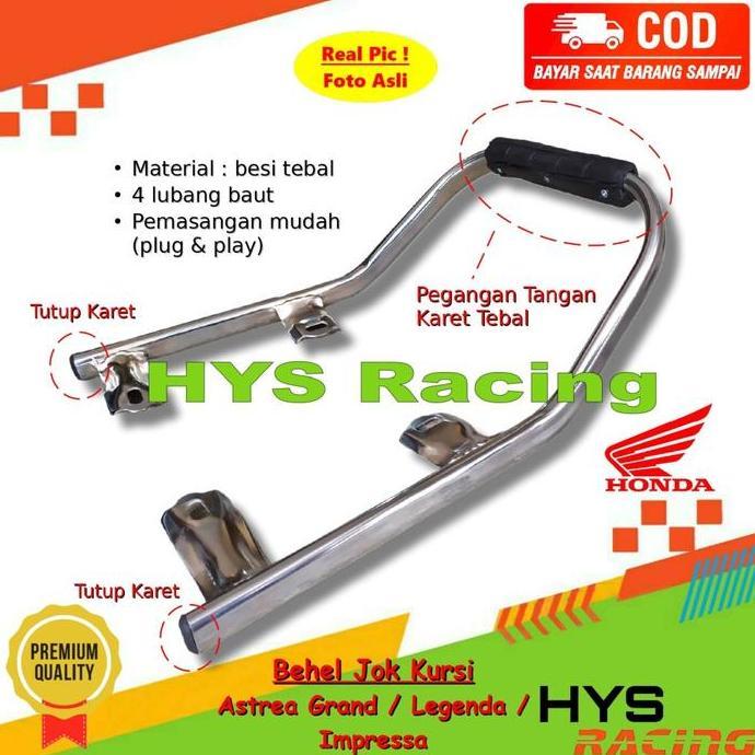 HYC Behel Begel Jok Kursi Astrea Grand Legenda Impressa - Planger Belakang Variasi Motor Bahan Besi 
