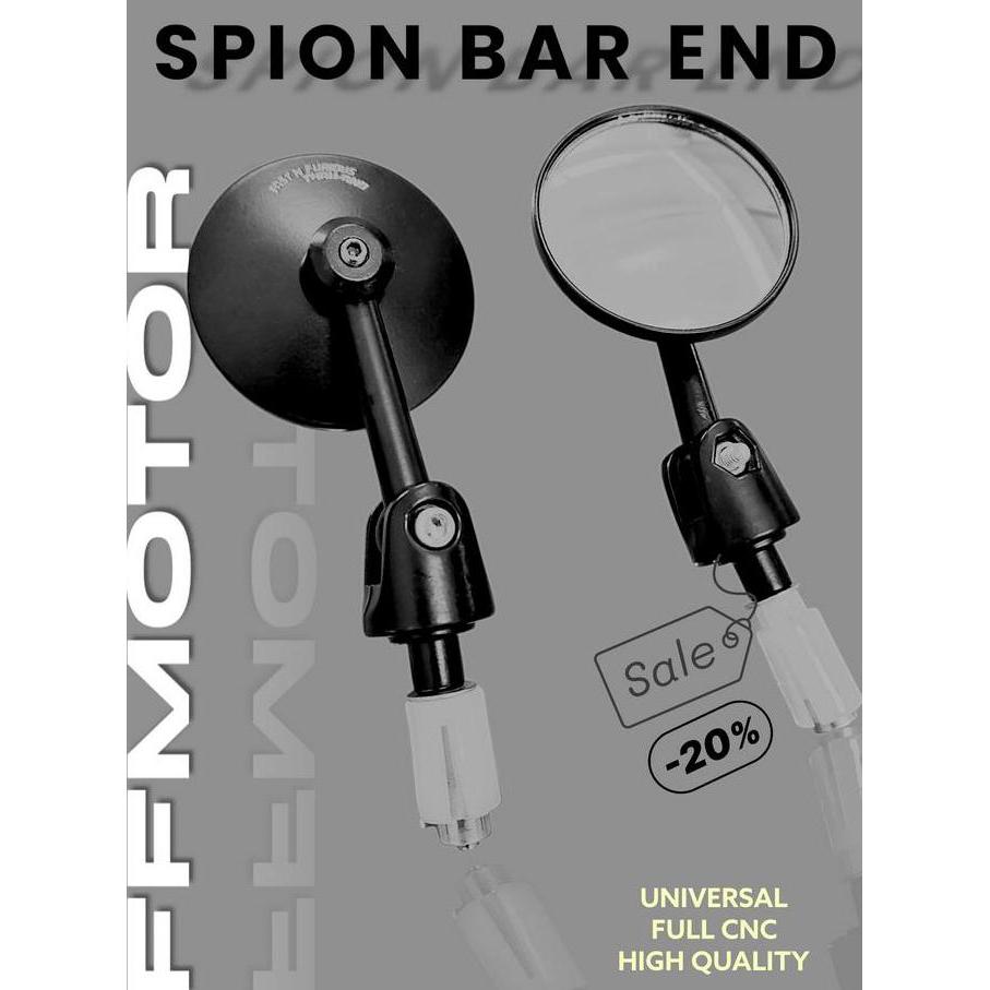 Spion Jalu Bulat Bar End Scoopy Beat Fi Nmax Beat Street Universal Kaca Bening - Fast n Furious Moto