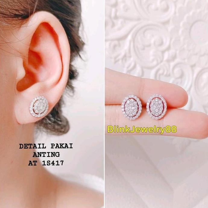 Sparkling- Anting Giwang Titanium Wanita Fashionable